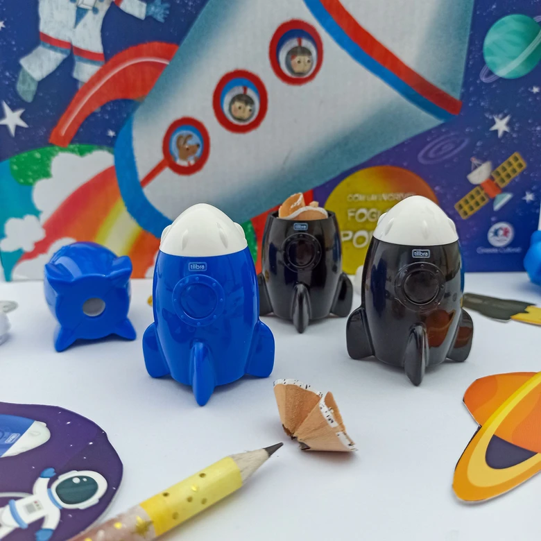 Apontador com Depósito Foguete Leonora