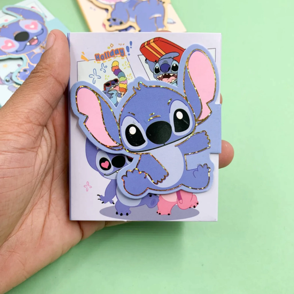 Kit Blocos de Adesivos Stitch