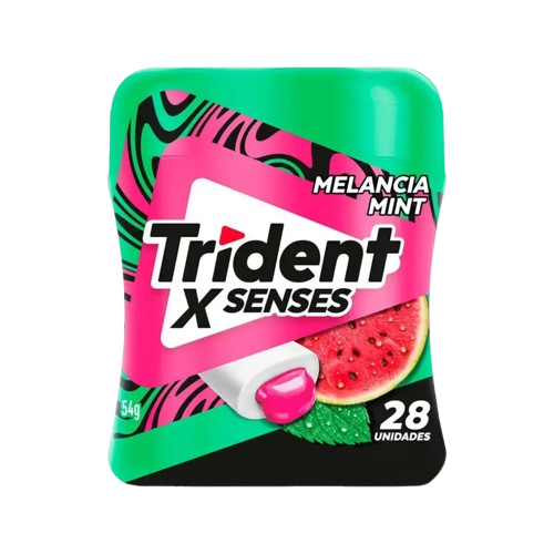 Trident X Senses Melancia Mint Zero Açúcar - 28 Unidades