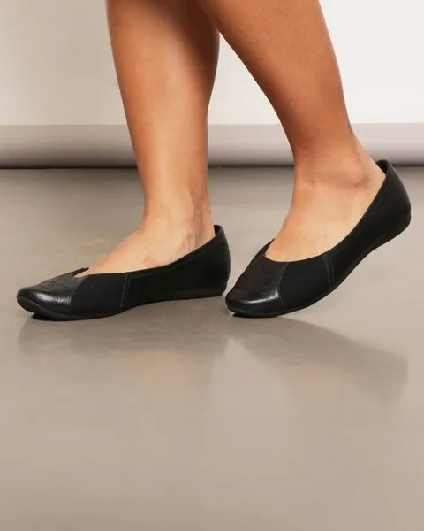 Sapatilha Couro Usaflex Bico Redondo